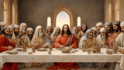 Jesus The Last Supper 02 by Josef Johann Michel