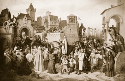 Leopold VI Entering Vienna, 1219 by Josef Mathias Trenkwald