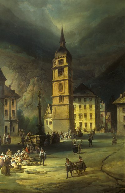 Altdorf at Lake Lucerne by Josef Matěj Navrátil