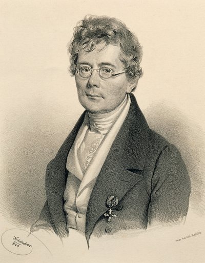 Portrait of Simon Sechter by Josef Nikolaus Kriehuber