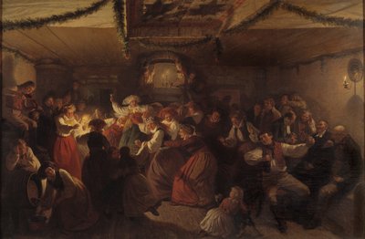 The Wedding in Vingåker, 1857 by Josef Wilhelm Wallander