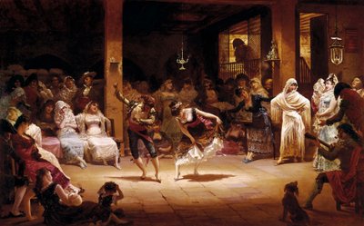 The Dance of the Oil Lamp by Josep Llovera Bofill