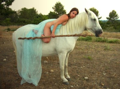 Shaman on Horse by Joseph Angilella Auquier