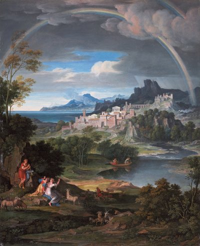 Heroic Landscape with Rainbow by Joseph Anton Koch