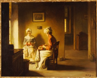 Seamstresses in an Interior by Joseph Bail