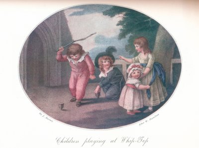 Children Playing at Whip-Top, 1910 by Joseph Barney
