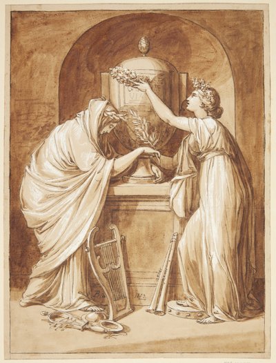 Allegorical Drawing by Joseph Bergler