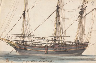 A Grecian Polacker by Joseph Cartwright
