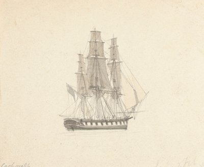 Single Hermaphrodite Brig by Joseph Cartwright