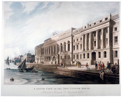 Custom House, City of London by Joseph Constantine Stadler