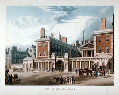 The Admiralty, Whitehall, Westminster, London, 1818 by Joseph Constantine Stadler