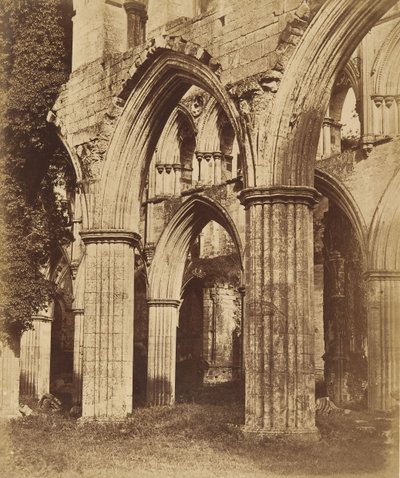Rievaulx Abbey. Looking Across the Choir by Joseph Cundall