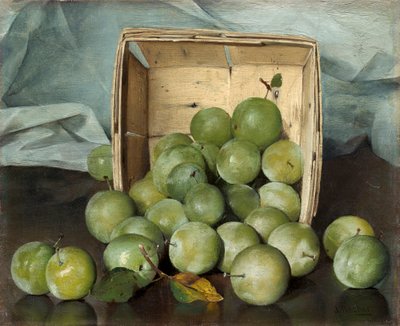 Green Plums, c.1885 by Joseph Decker