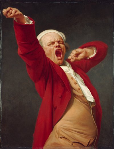 Self-Portrait, Yawning, ca. 1783 by Joseph Ducreux