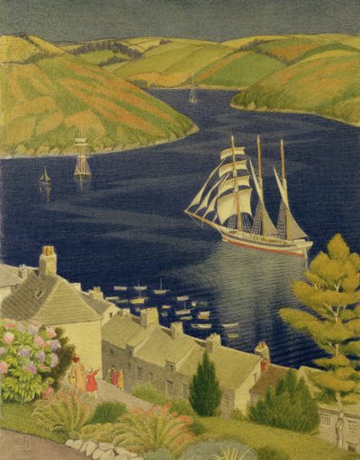 Cornwall Harbour by Joseph Edward Southall