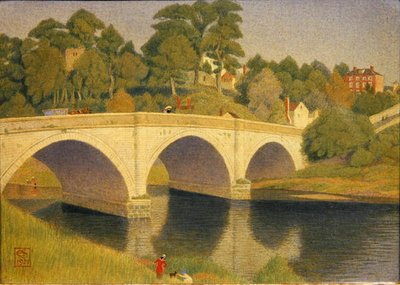 Dinham Bridge, Ludlow by Joseph Edward Southall