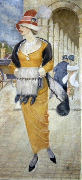 In the Rue de Rivoli by Joseph Edward Southall
