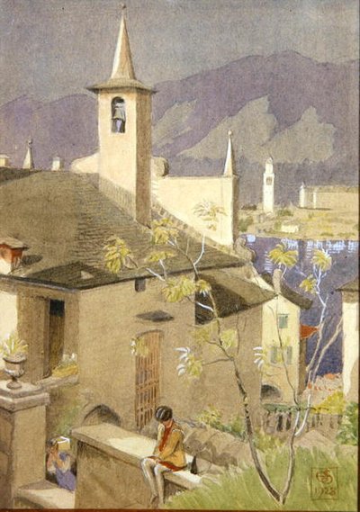 North Italian Townscape by Joseph Edward Southall