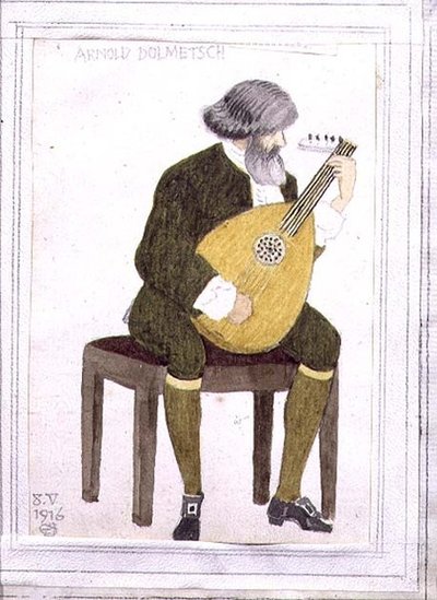 Portrait of Arnold Dolmetsch by Joseph Edward Southall