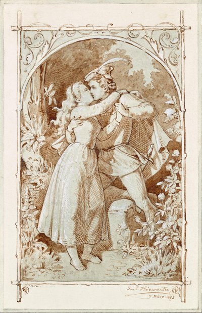 The Kiss by Joseph Eugen Hörwarter