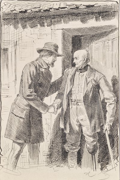 Two Men, One of Them Amputated by Joseph Eugen Hörwarter