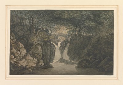 Lower Waterfall Rydal by Joseph Farington