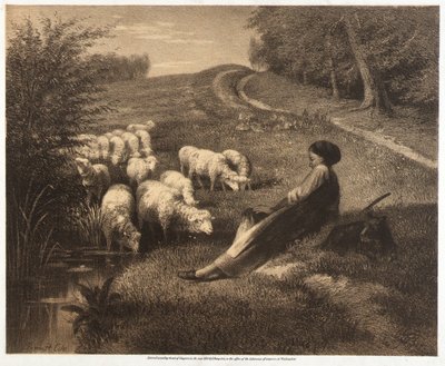 The Shepherdess by Joseph Foxcroft Cole