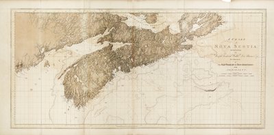 A Chart of Nova Scotia by Joseph Frederick Wallet DesBarres