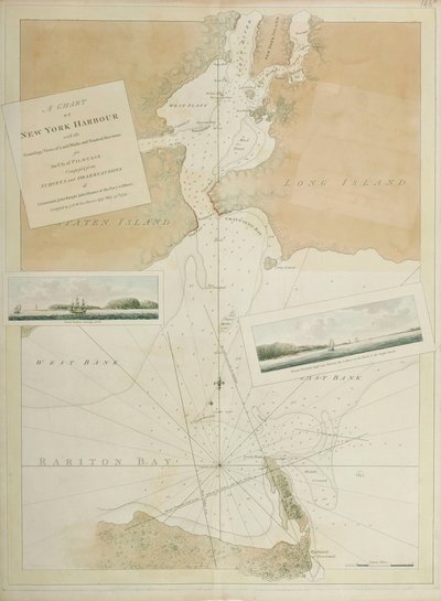 New York harbour by Joseph Frederick Wallet DesBarres