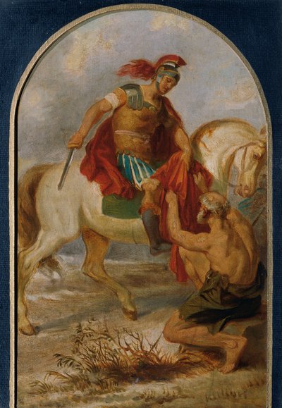 Saint Martin with the Beggar by Joseph Hasslwander