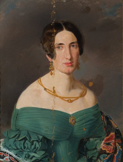 Woman in Green Dress by Joseph Hasslwander
