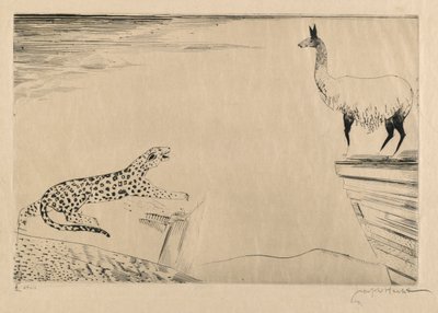 Jaguar and Llama by Joseph Hecht