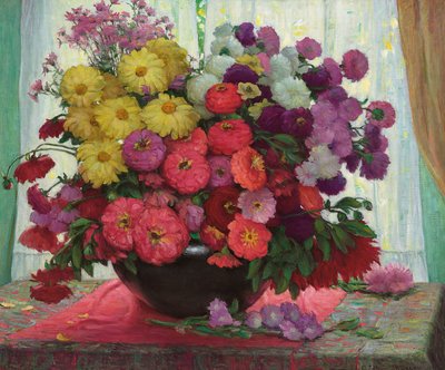 Bowl of Flowers by Joseph Henry Sharp