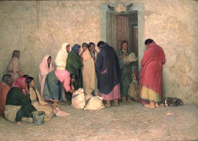 Ration Day at the Reservation by Joseph Henry Sharp
