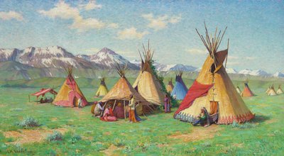 The Medicine Teepee by Joseph Henry Sharp