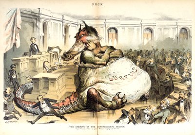 The Opening of the Congressional Session, 1887 by Joseph Keppler