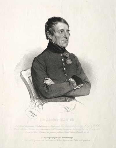 Portrait of Dr. Joseph Hauer by Joseph Kriehuber