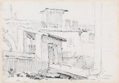 Roman Buildings with an Open Shed by Joseph Marie Vien