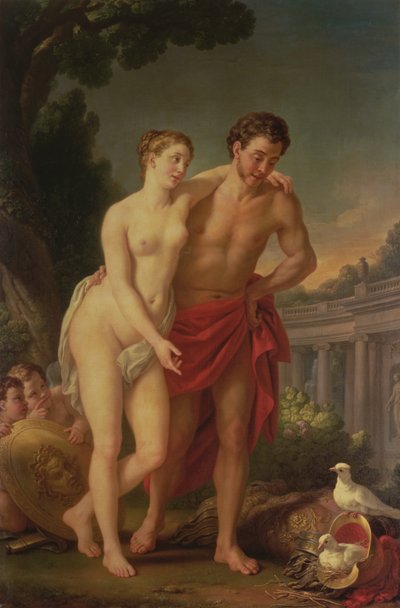 Mars and Venus by Joseph Marie, the Elder Vien