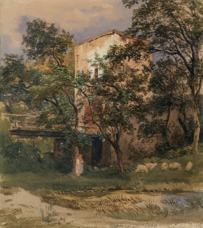 Entrance to Seebenstein Castle by Joseph Martin Höger