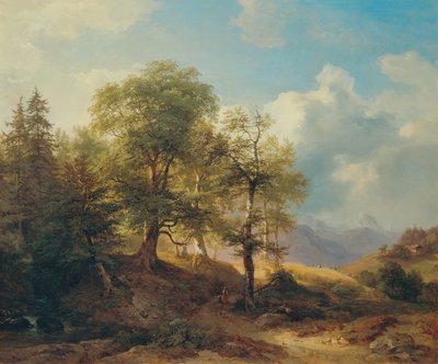 Summer Landscape in the High Mountains by Joseph Martin Höger