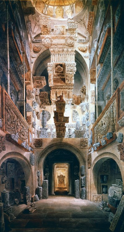 Domed hall of Soane House by Joseph Michael Gandy