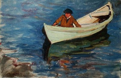 The Little Rowing Boat by Joseph Milner Kite