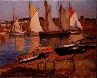 Yachts by the Shore by Joseph Milner Kite