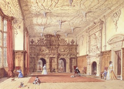 Crewe Hall, Cheshire by Joseph Nash