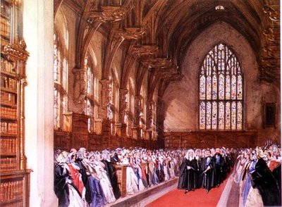 View of Westminster Hall (Interior) by Joseph Nash