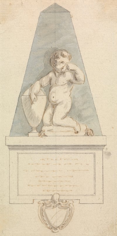 Tomb: Cherub Weeping by an Urn by Joseph Nollekens