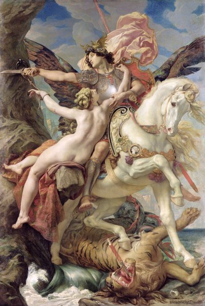 The Deliverance: Ruggiero and Angelica by Joseph Paul Blanc