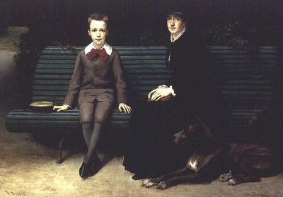 Mme Memssiere and her Son by Joseph Paul Mesle