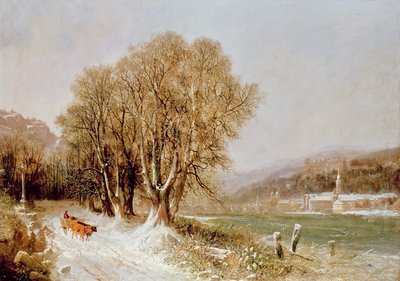 On the River Neckar, Heidelberg by Joseph Paul Pettit